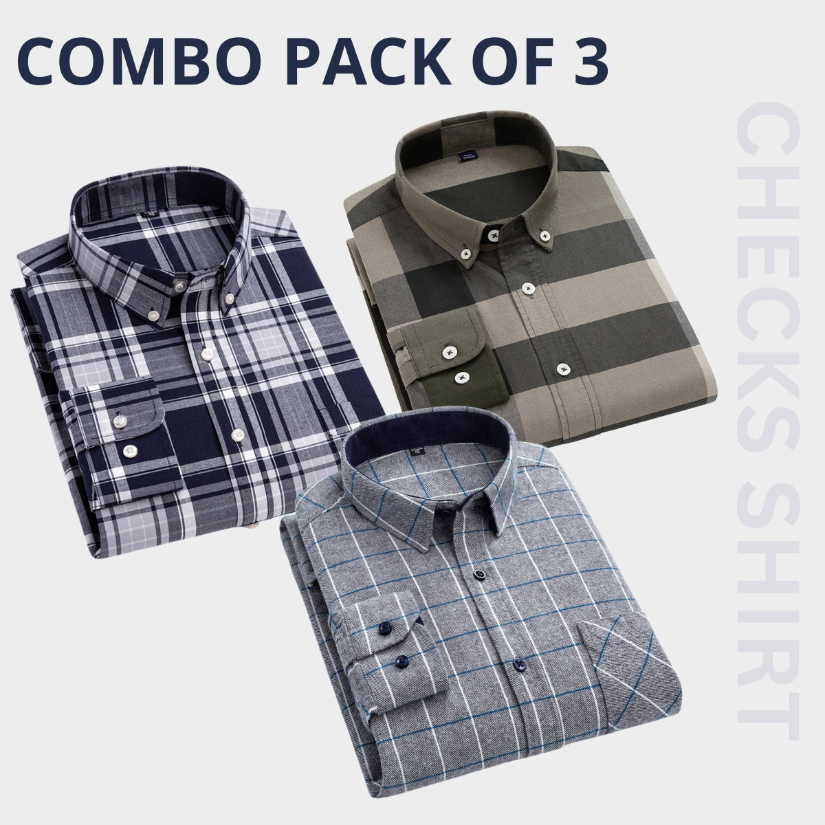 Premium Imported 100% High Quality Check Shirt | Full/Half Sleeve | With Pocket |(FS-100)