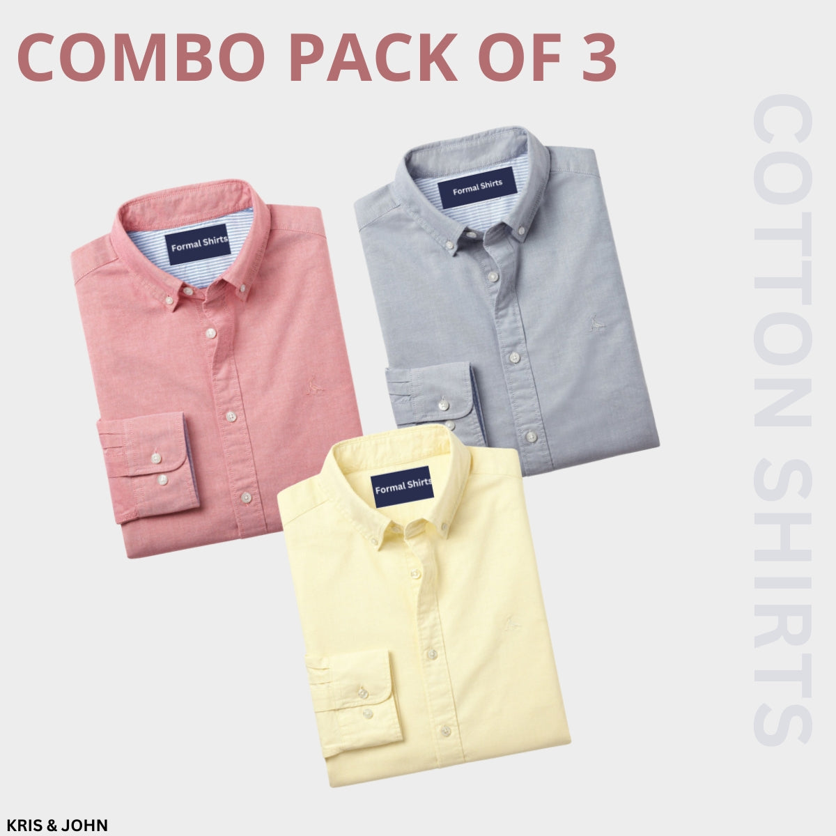 Premium Imported 100% High Quality Cotton Formal Men’s Plain/Solid Shirts| Full/Half Sleeve | With Pocket | (FS-143)