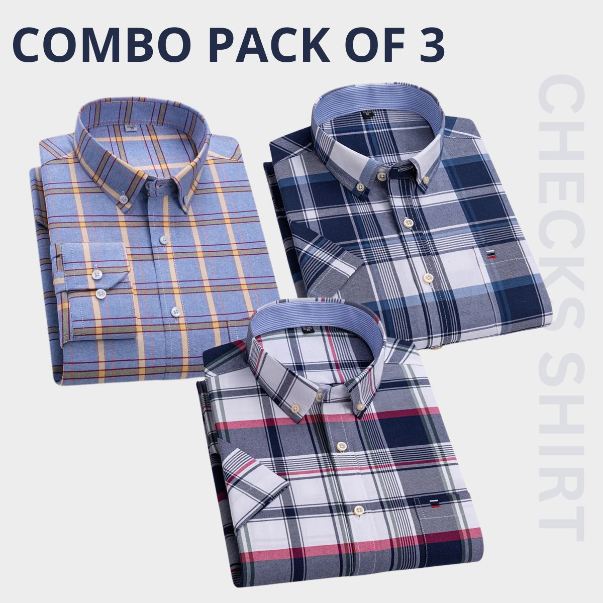 Premium Imported 100% High Quality Check Shirt | Full/Half Sleeve | With Pocket |(FS-107)