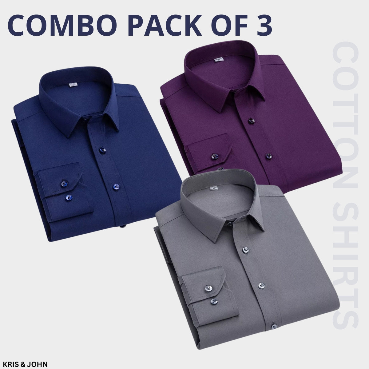 Premium Imported 100% High Quality Cotton Formal Men’s Plain/Solid Shirts| Full/Half Sleeve | With Pocket | (FS-130)