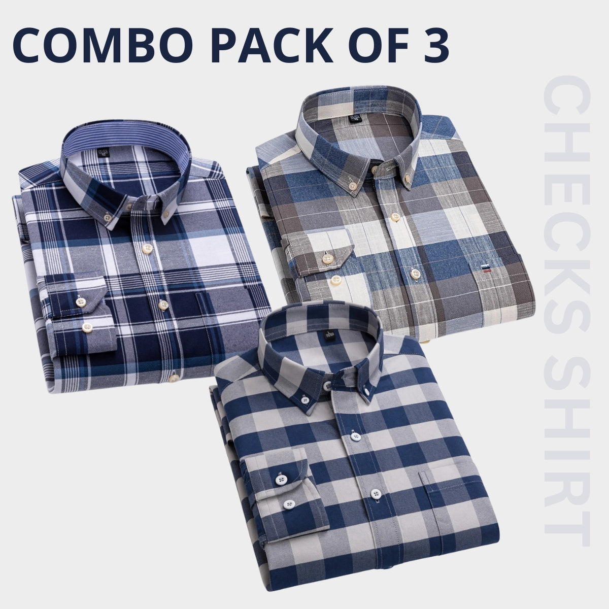 Premium Imported 100% High Quality Check Shirt | Full/Half Sleeve | With Pocket | (FS-152)