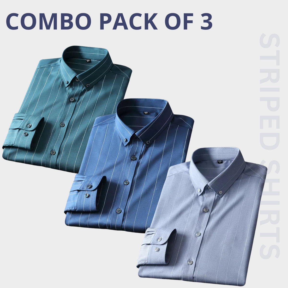 Premium Imported 100% High Quality Striped Shirt | Full/Half Sleeve | With Pocket | (FS-111)