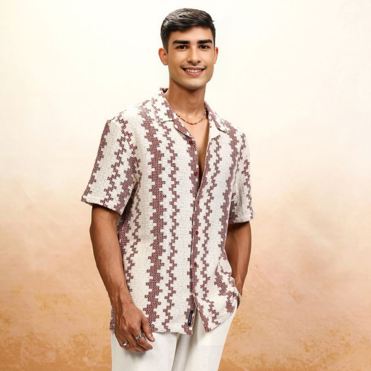 3 Pack Men's Crochet Shirts | Unique Patterns, Ultimate Comfort, Effortless Style| SC-09