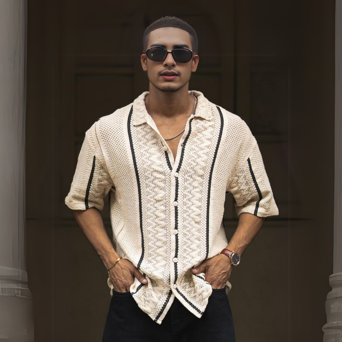 3 Pack Men's Crochet Shirts | Unique Patterns, Ultimate Comfort, Effortless Style| SC-02