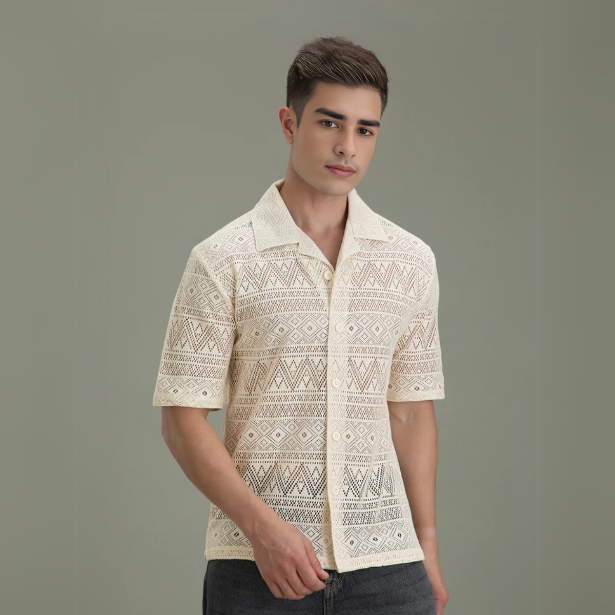 3 Pack Men's Crochet Shirts | Unique Patterns, Ultimate Comfort, Effortless Style| SC-06