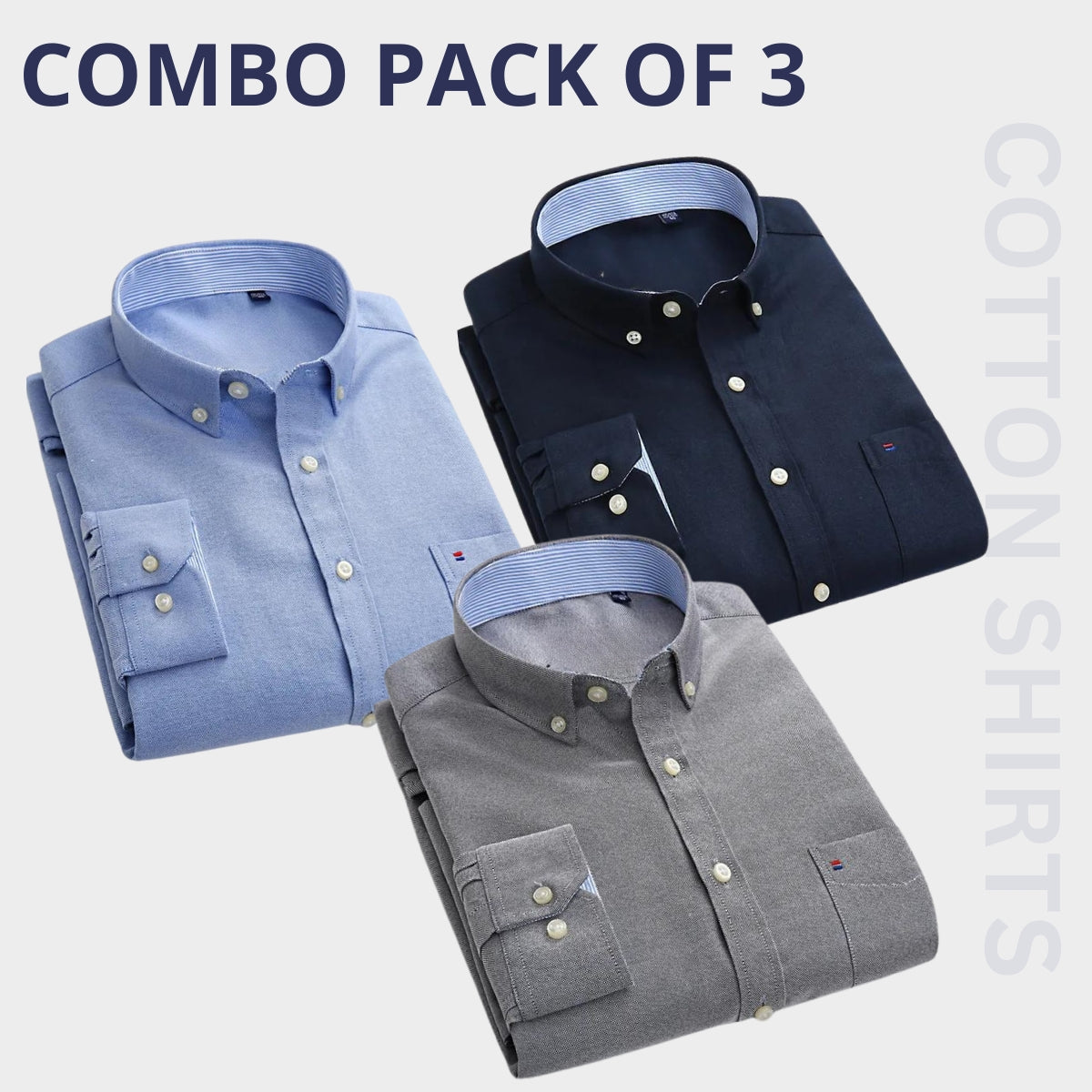 Premium Imported 100% High Quality Cotton Formal Men’s Plain/Solid Shirts| Full/Half Sleeve | With Pocket | (FS-139)