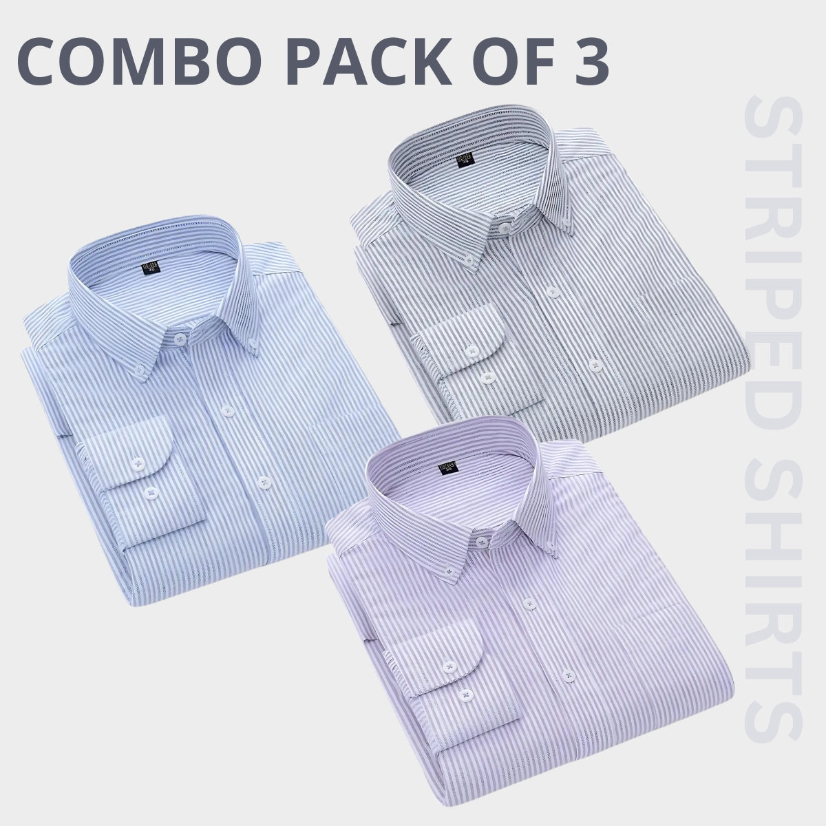 Premium Imported 100% High Quality Striped Shirt | Full/Half Sleeve | With Pocket | (FS-120)