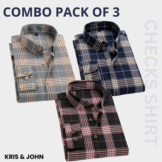 Premium Imported 100% High Quality Check Shirt | Full/Half Sleeve | With Pocket | (FS-101)