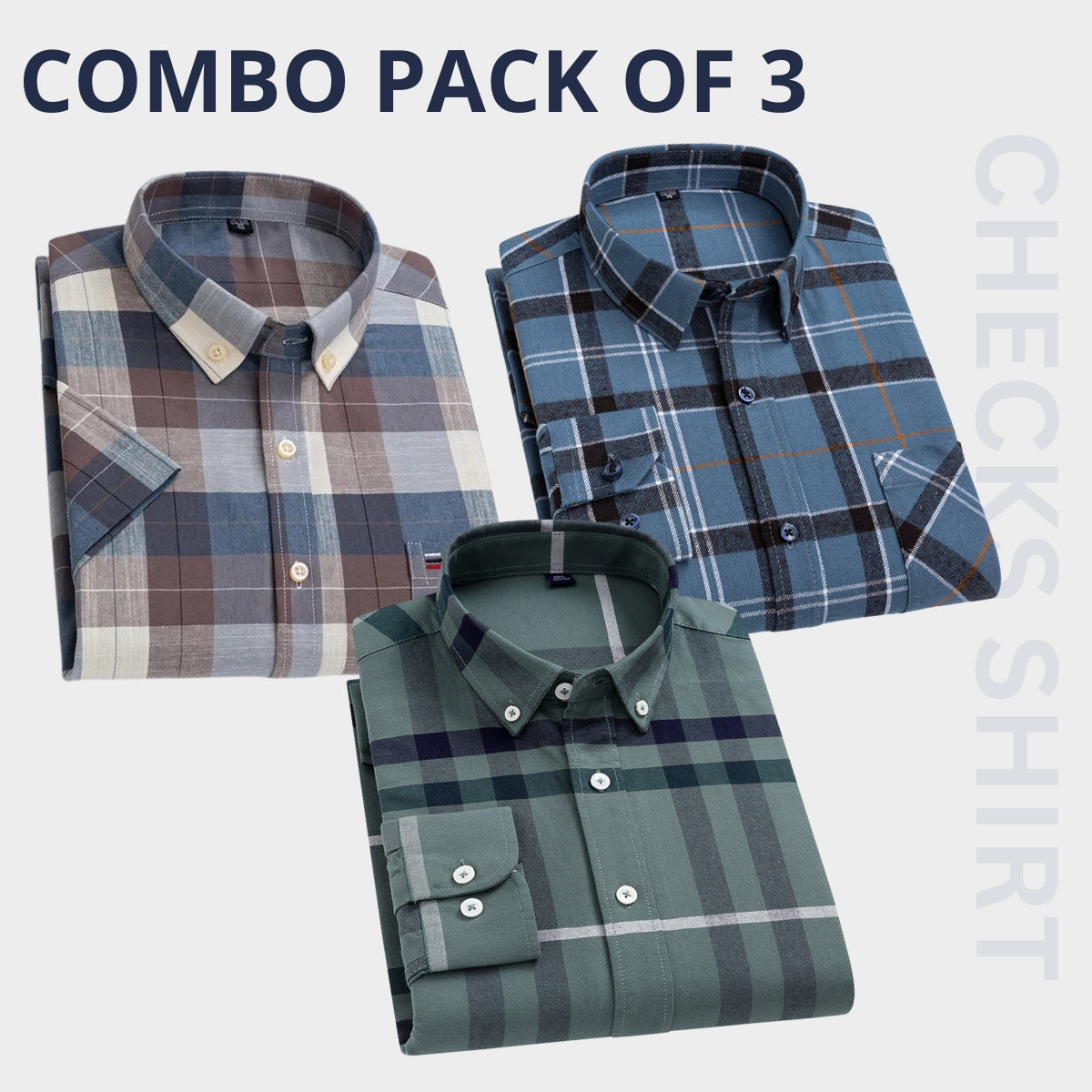 Premium Imported 100% High Quality Check Shirt | Full/Half Sleeve | With Pocket |(FS-104)