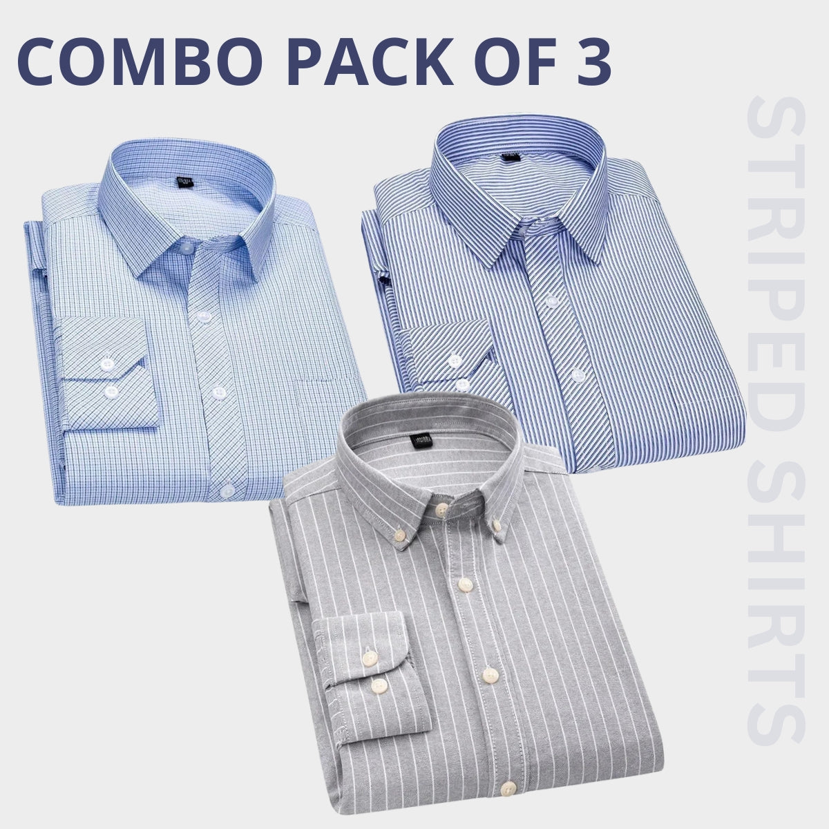 Premium Imported 100% High Quality Striped Shirt | Full/Half Sleeve | With Pocket | (FS-126)