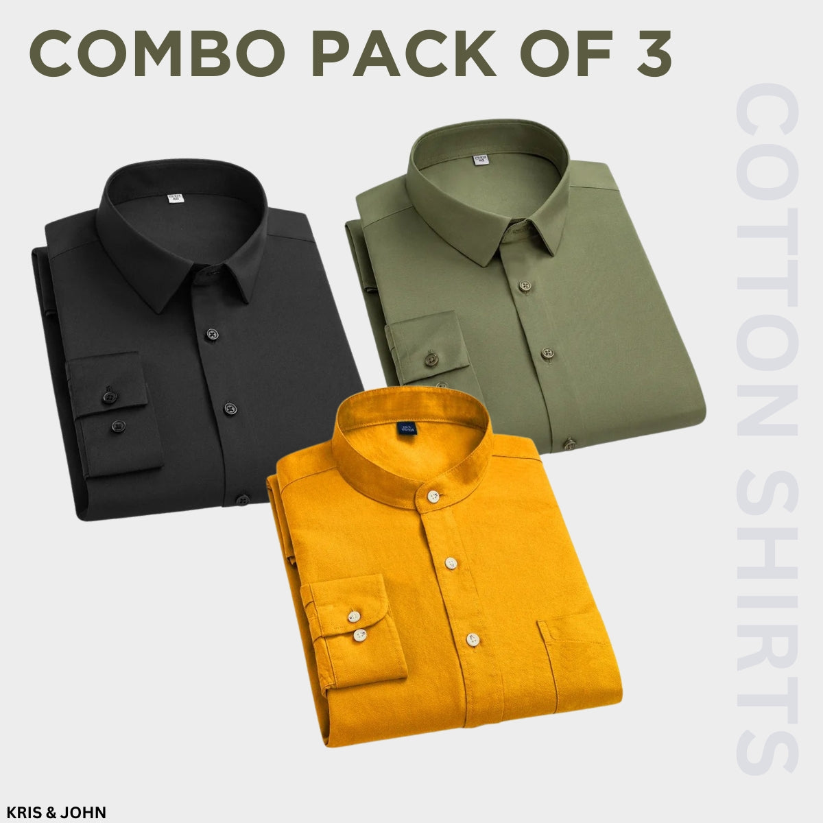 Premium Imported 100% High Quality Cotton Formal Menâ€™s Plain/Solid Shirts| Full/Half Sleeve | With Pocket |  (FS-129)