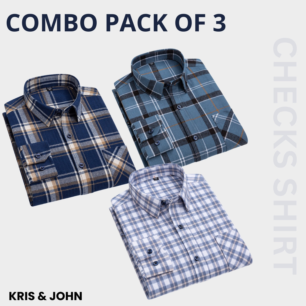 Premium Imported 100% High Quality Check Shirt | Full/Half Sleeve | With Pocket | (FS-150)
