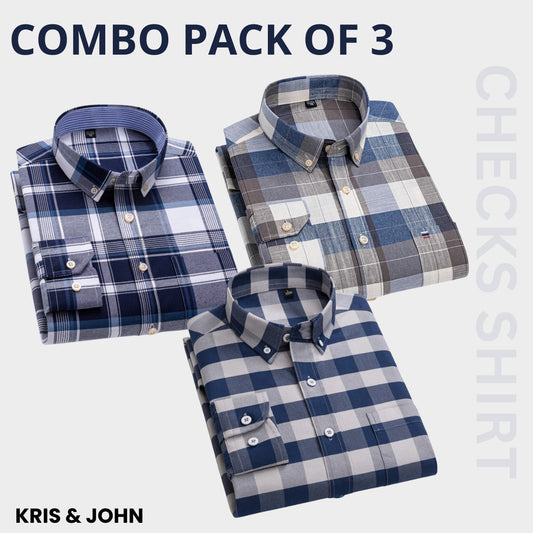 Premium Imported 100% High Quality Check Shirt | Full/Half Sleeve | With Pocket | (FS-152)