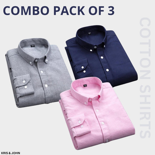 Premium Imported 100% High Quality Cotton Formal Menâ€™s Plain/Solid Shirts| Full/Half Sleeve | With Pocket | (FS-133)