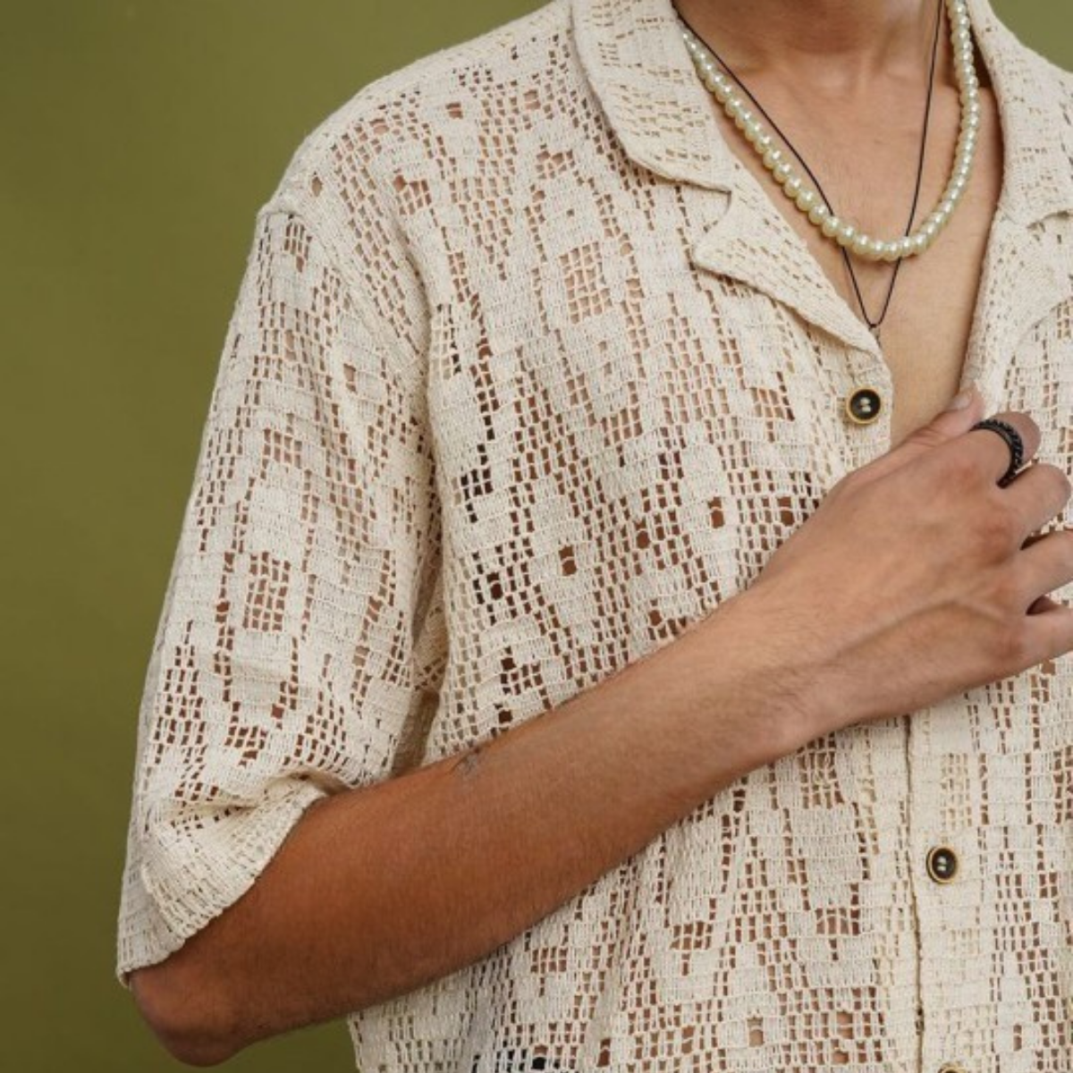 3 Pack Men's Crochet Shirts | Unique Patterns, Ultimate Comfort, Effortless Style| SC-09