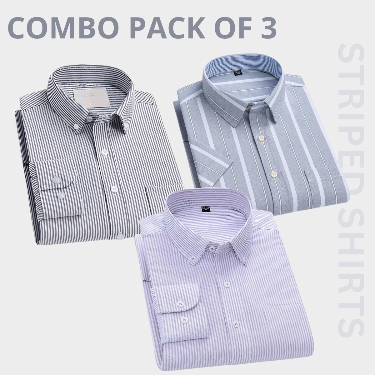 Premium Imported 100% High Quality Striped Shirt | Full/Half Sleeve | With Pocket | (FS-113)