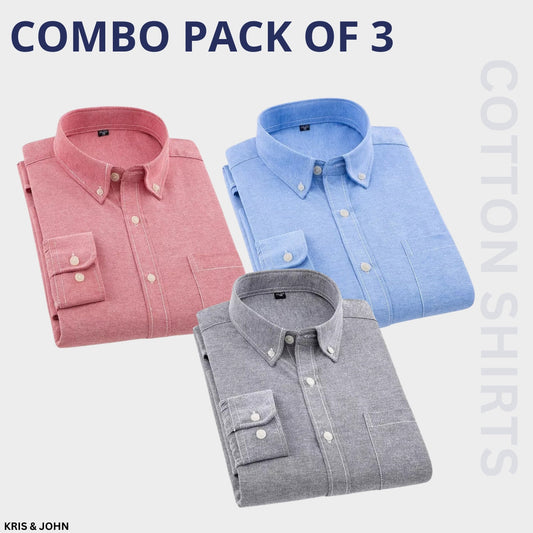 Premium Imported 100% High Quality Cotton Formal Menâ€™s Plain/Solid Shirts| Full/Half Sleeve | With Pocket | (FS-134)
